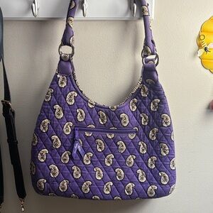 Vera Bradley Purple Quilted Shoulder Bag
